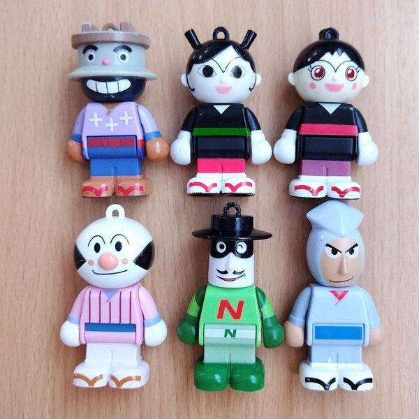 アンパンマン ブロックラボ 人形 おむすびマン ナガネギマン かつぶしまん かまめしどん てっかのマキちゃん コマキちゃん 6体