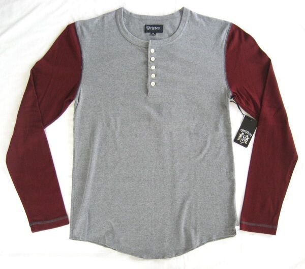 BRIXTON ヘンリーネック 長袖 Tシャツ M ロンT ブリクストン 未使用 カットソー