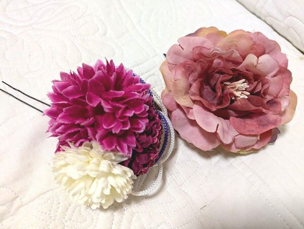 浴衣 髪飾り2個セット ファッションクーポン(6/30 11:59までの1000円以上の商品500円引き出てます。ご希望で変更可)