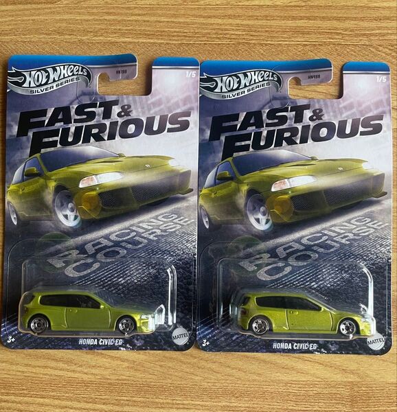 ホットウィール ワイルドスピード レーシングコース ホンダ シビック EG 2台