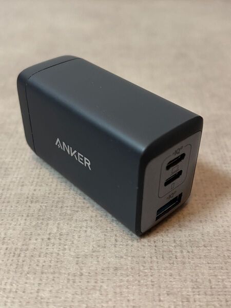 Anker PowerPort Ⅲ 3-Port 65W Pod USB-A & USB-C PD 急速充電器 GaNⅡ