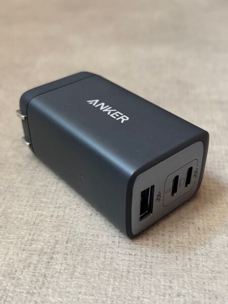 Anker PowerPort Ⅲ 3-Port 65W Pod USB-A & USB-C PD 急速充電器 GaNⅡブラック