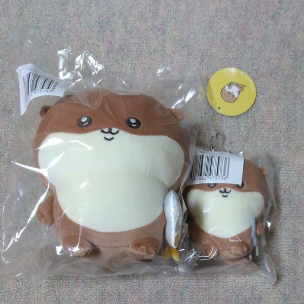 ナガノマーケット ナガノのカワウソ ぬいぐるみくじ C賞ぬいぐるみS マスコット 2点セット