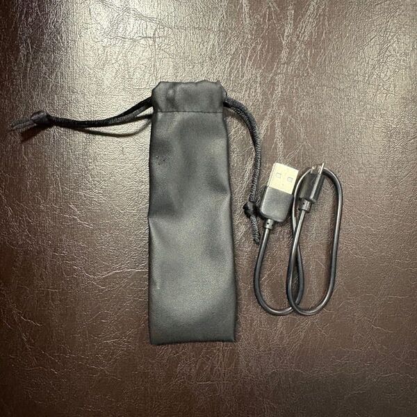 USB Type-A to Type-B 充電ケーブル 収納ポーチ付き