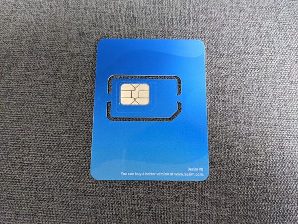 新品未使用 『9esim V0』 esimデータ書き込みsimカード 5ber esim.me