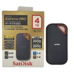 SanDisk Extreme PRO 4TB ポータブルSSD【専用ケース付】