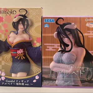 (未開封) オーバーロード テルマエ湯〜とぴあ アルベド、Coreful フィギュア アルベド 〜桜和装ver.〜 2体セット