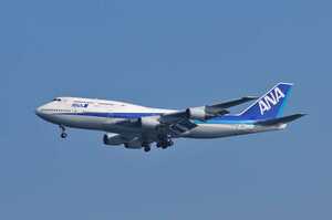 飛行機 デジタル 画像 ANA 全日空 ボーイング 747 ジャンボジェット 1