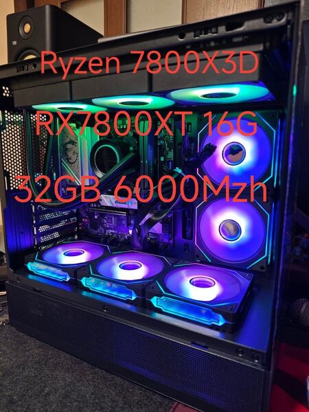 【新品】ゲーミングPC Ryzen 7 7800X3D 32g 7800XT