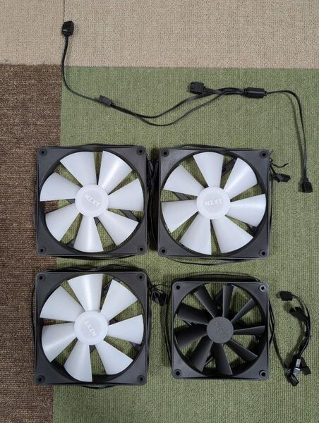 NZXT F140 RGB CORE(F Series RGB Core Case Version)変換ケーブル付き