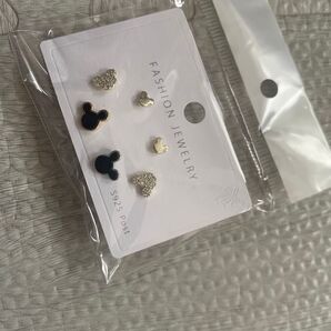スタッドピアス ミッキーマウス 小ぶり 3ペアセット ミッキー ディズニー