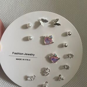 No30 ピアス アクセサリー スタッドピアス シンプル 7ペアセット