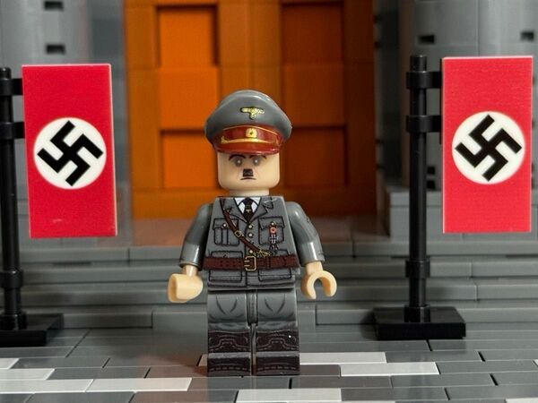 ドイツ軍総統 アドルフ・ヒトラー LEGO互換 ミニフィグ レゴ互換 ミリタリー 戦車 ww2 独裁者