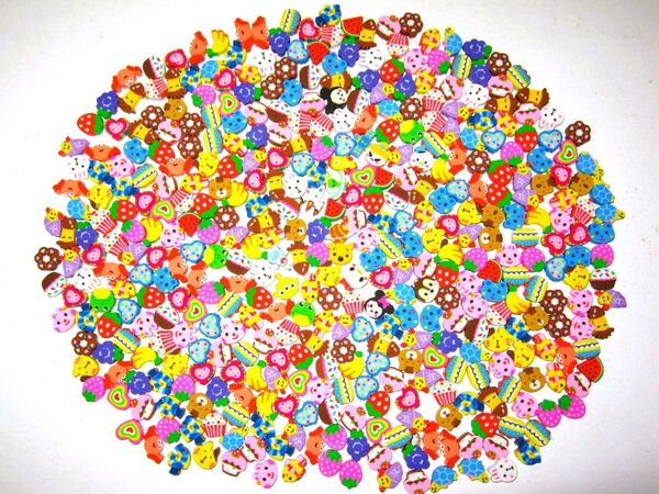 子供たちに大人気!【ファンシー ミニ消しゴム 1000個+α】たっぷり けしごむ まとめ売り 可愛い 消しゴム 小さい まとめ買い