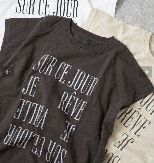 新品未使用 Spick and Span ロゴフレンチ Tシャツ(細い文字の方です)