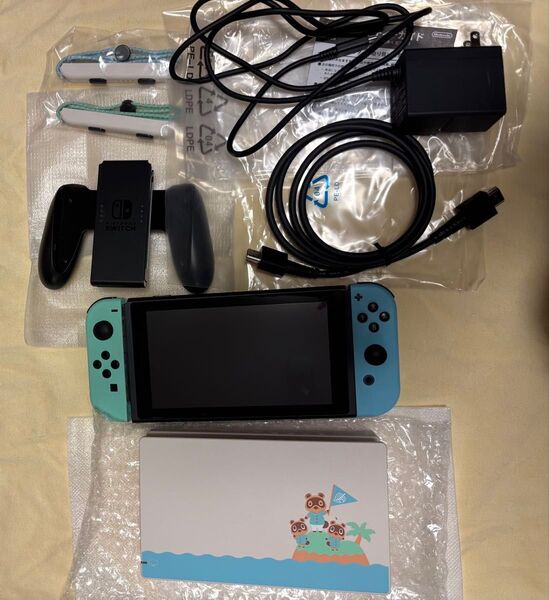 【ジャンク品】【故障】【不良品】Nintendo Switch ニンテンドースイッチ 任天堂 あつまれどうぶつの森デザイン