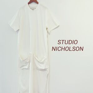 STUDIO NICHOLSON スタジオニコルソン フロントポケットTシャツワンピース