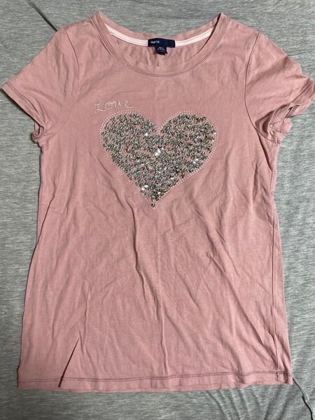 GAP Kids Tシャツ ピンク ハート 160