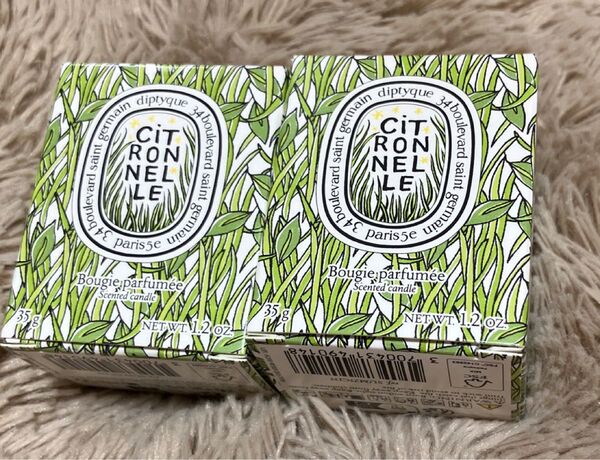 diptyque キャンドル シトロネル35g 2個