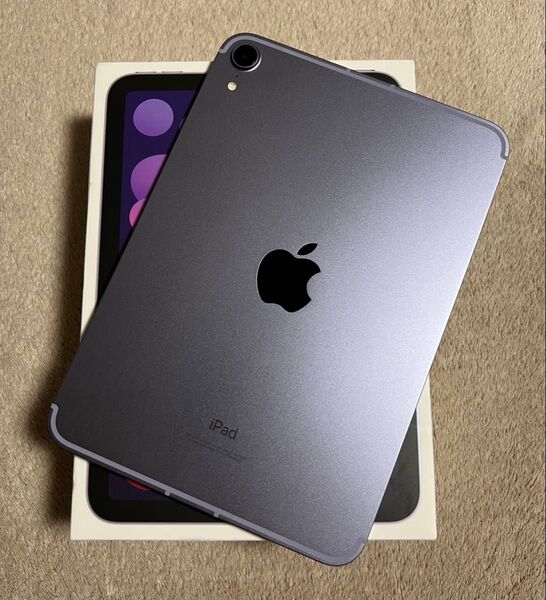 iPad mini 第6世代 Cellular SIMフリー 256GB バッテリー100% パープル