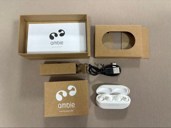 【正規品】ambie sound earcuffs AM-TW01 ホワイト