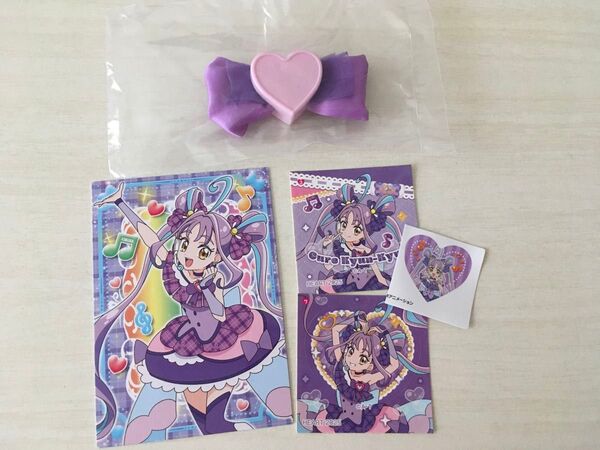 キミとアイドルプリキュア キュアキュンキュン ヘアクリップ カード シール セット