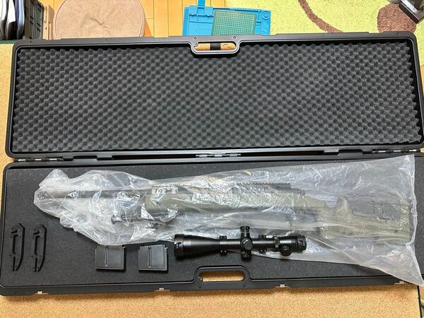 VFC M40A5 スコープ、純正20ミリレール.バイポッド.ガンケース付き (ガスガン)