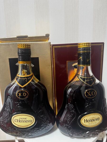 ヘネシー Hennessy XO 金キャップ 古酒 箱付 2本