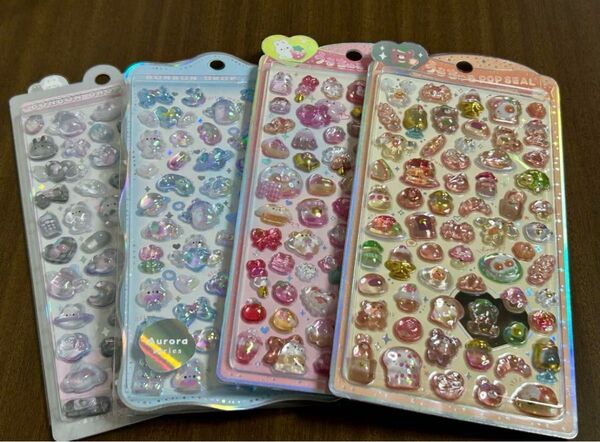 ボンボンドロップシール うるちゅるポップシール 4枚セット