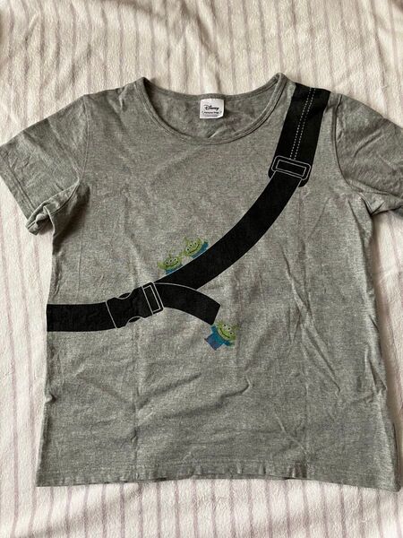 トイストーリー ベルメゾン ディズニー Tシャツ レディース 半袖 グレー 半袖Tシャツ