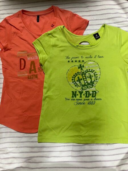 ダンスキン Tシャツ レディース ダンス スポーツ 2枚セット フィットネス ヨガ 半袖 部屋着 ルームウェア
