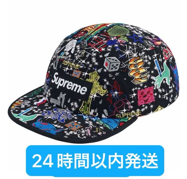 Supreme AOI Embroidered Camp Cap "Black"
