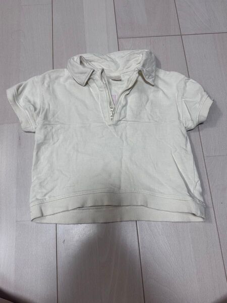 バースデイ テータテート tete a tete 半袖 Tシャツ ハーフジップ 95cm