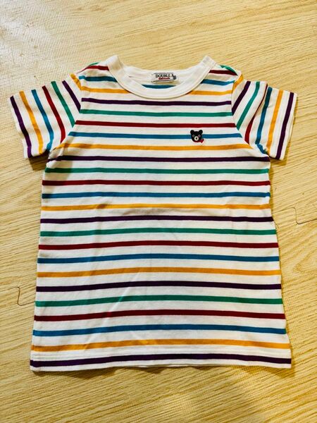 ミキハウス ダブルB ダブルビー 半袖Tシャツ ボーダー 100 ⑥