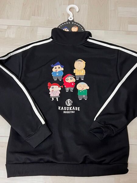 【新品未使用品】クレヨンしんちゃん かすかべ防衛隊 ブラック Lサイズ