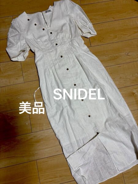 美品 SNIDEL スナイデル リネン ワンピース