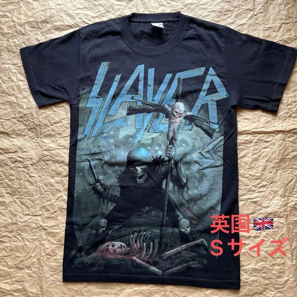 【新品未着用品】SLAYER バンドTシャツ 英国Sサイズ