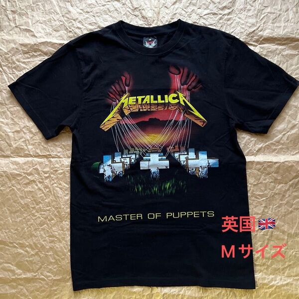 【新品未着用品】METALLICA Tシャツ「MASTER OF PUPPETS 」英国Mサイズ