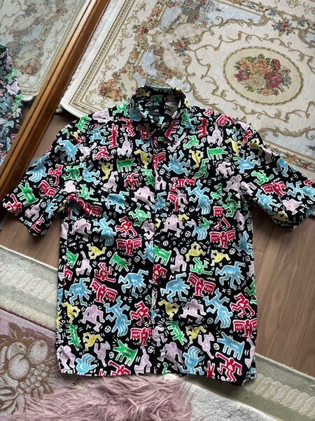 キースヘリング H&Mエイチアンドエム シャツkeith haring XS