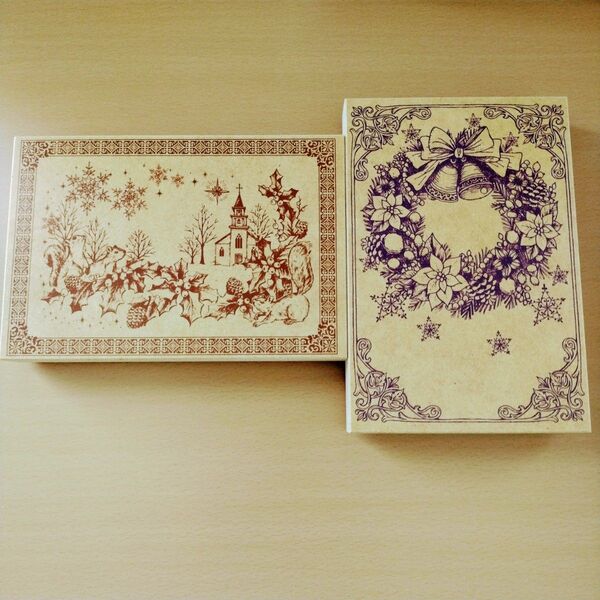 東京アンティーク 大判スタンプ クリスマス 希少品
