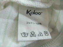 【美ＵSED】KALOO　カルー　ベビー　男の子　ストライプ　半袖シャツ　86㎝　23M 80㎝　白×水色×薄緑　_画像6