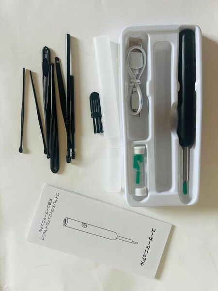 新品 耳かき カメラ付き 耳かき左右反転機能 WIFI接続 イヤースプーン IP67防水 耳垢クリーニング Type-C充電