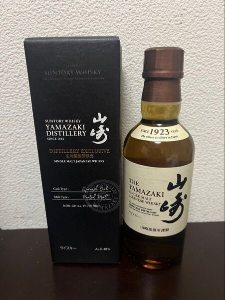 サントリー 山崎蒸留所 限定 通常NV シングルモルト ウイスキー 180ml 2本セット 新品未開封