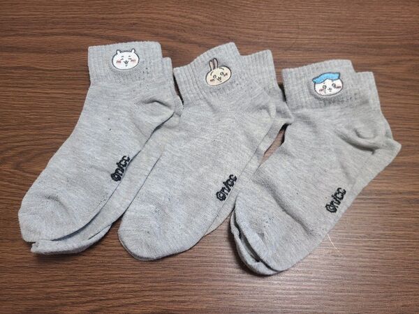 ちいかわワンポイントソックス 3足セット