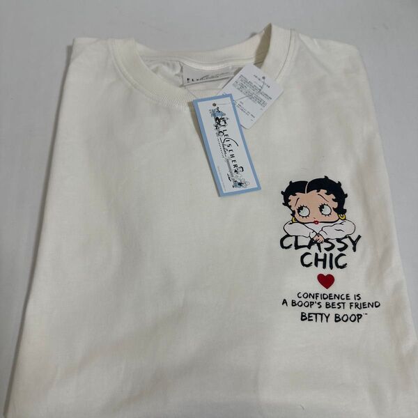 新品未使用 タグ付き bettyboop ベティちゃん Tシャツ 半袖Tシャツ ホワイト 白