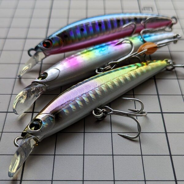【極美品】アイマ/魚道サバイバー70 ★3個セット シーバス ヒラメ サーフ トラウト シンキングミノー