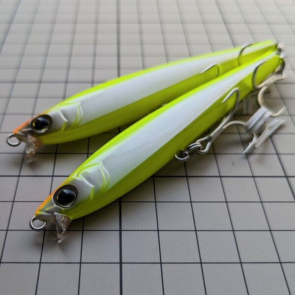 【極美品・未使用】デュエル/ハードコア ヘビーショット105S ★2個セット サーフ 磯 ヒラメ シーバス シンペン