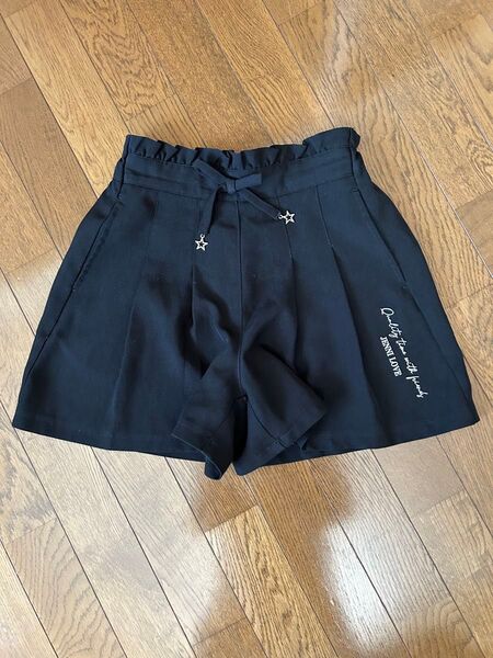 JENNI love キュロット ショートパンツ 150 黒 ブラック