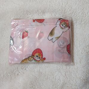 猫ちゃん柄 エコバッグ【苺の着ぐるみ】