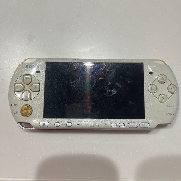 PSP-3000 本体 パールホワイト 本体のみ ジャンク品 プレイステーションポータブル